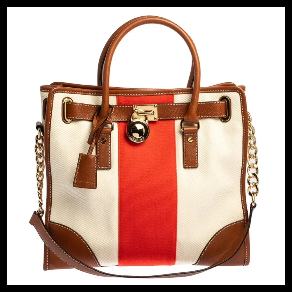 Michael Kors Hamilton Canvas Mono Stripe - Picture 1 of 12